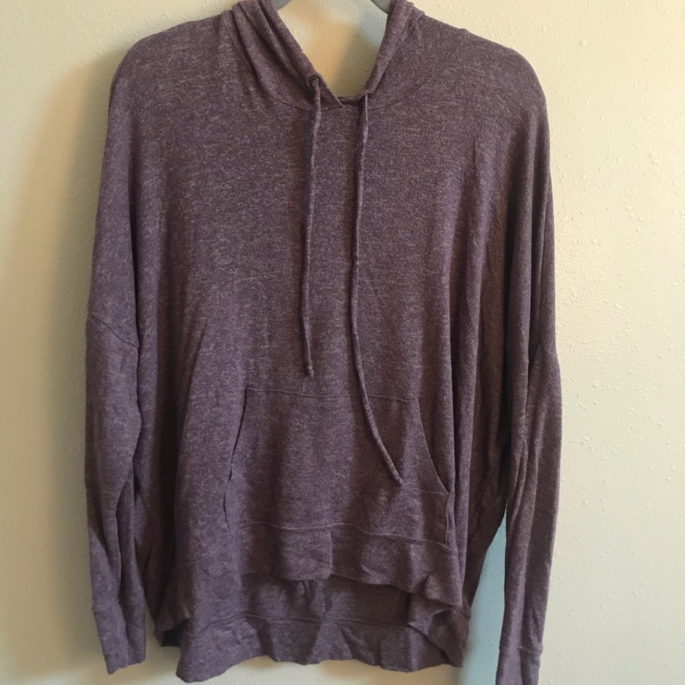AE Lightweight Purple Hoodie Top